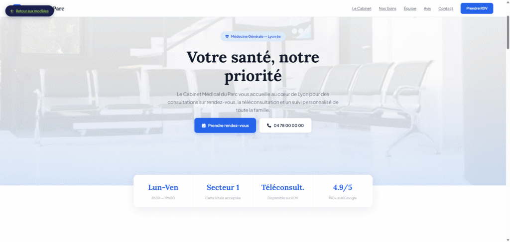 Template Standard - Cabinet M&eacute;dical du Parc