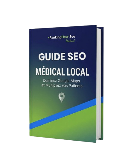 Guide SEO Local Médical — mockup du livre