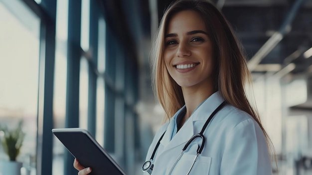 Professionnel de santé consultant son audit SEO sur tablette